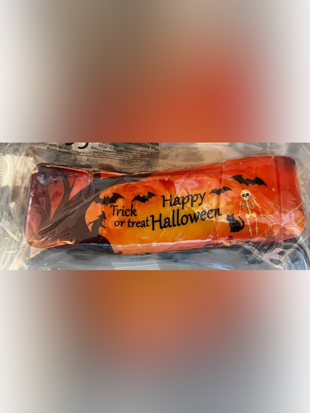 Happy Halloween Orange Butter Squishy